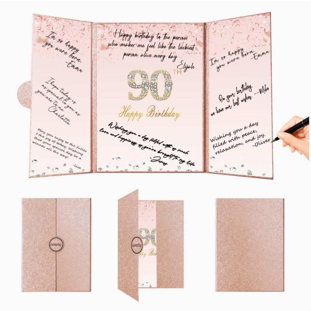 Guest book, 90th birthday
